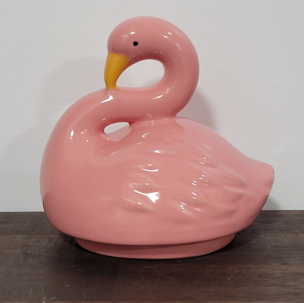 Rae Dunn Pink Flamingo Ceramic Mug Topper